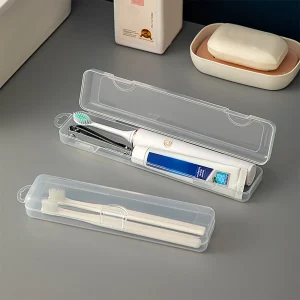 Toothbrush Box Transparent Organizer Case Travel Portable Toothbrush Holder