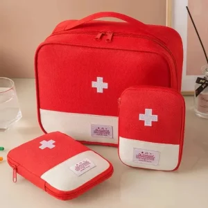 3PCS Portable Medical Storage Bag Set, Emergency First Aid Kit Organizer for Home, Outdoor, Travel & Camping