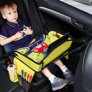 Kids Travel Tray for Toddler & Kids Car Seat, Lap Tray for Airplane.